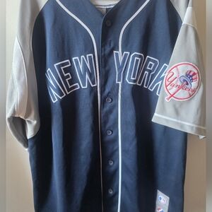 Majestic Derek Jeter New York Yankees Jersey Large Stitched 2000s